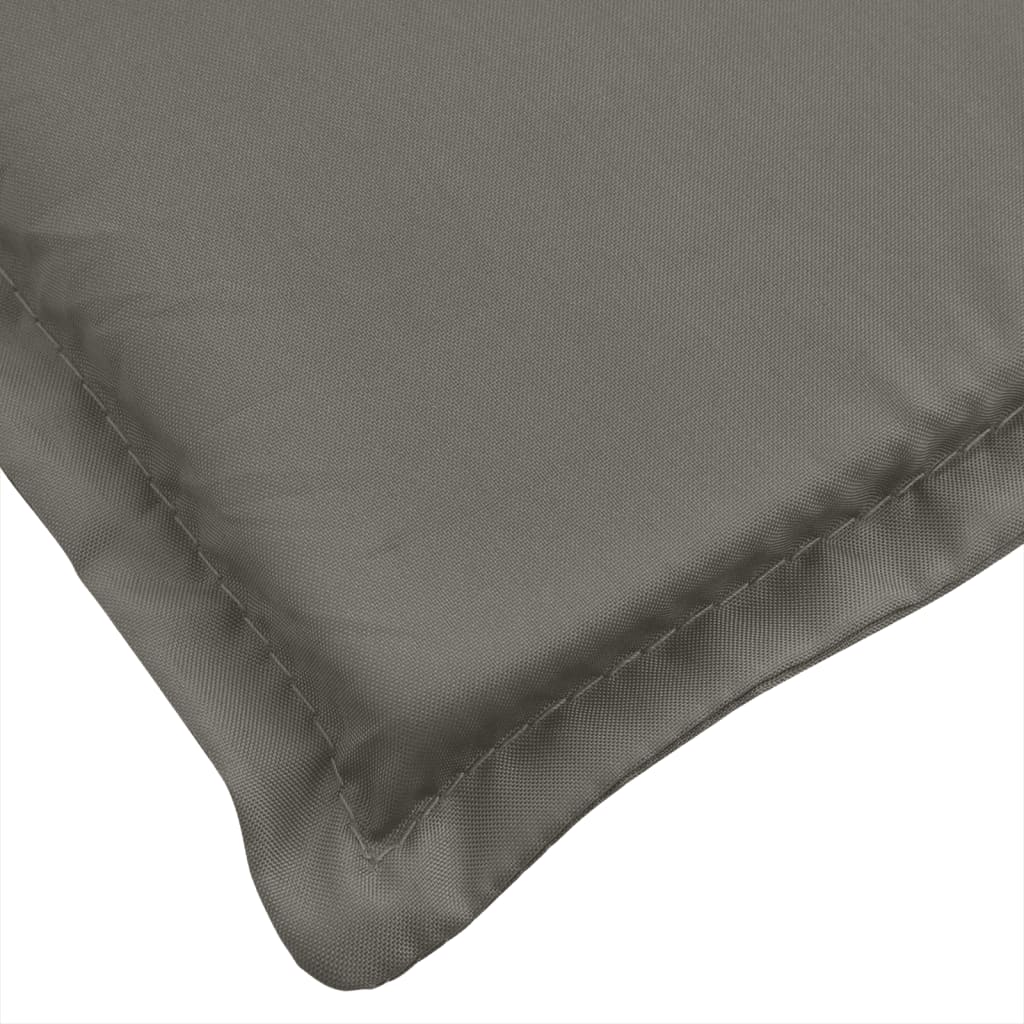 Stolputer Med Lav Rygg 4 Stk Melert Mørkegrå 100X50X4 Cm Stoff