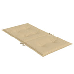 Stolputer Med Lav Rygg 6 Stk Melert Beige 100X50X4 Cm Stoff