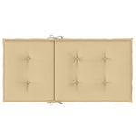 Stolputer Med Lav Rygg 6 Stk Melert Beige 100X50X4 Cm Stoff