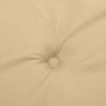 Stolputer Med Lav Rygg 6 Stk Melert Beige 100X50X4 Cm Stoff