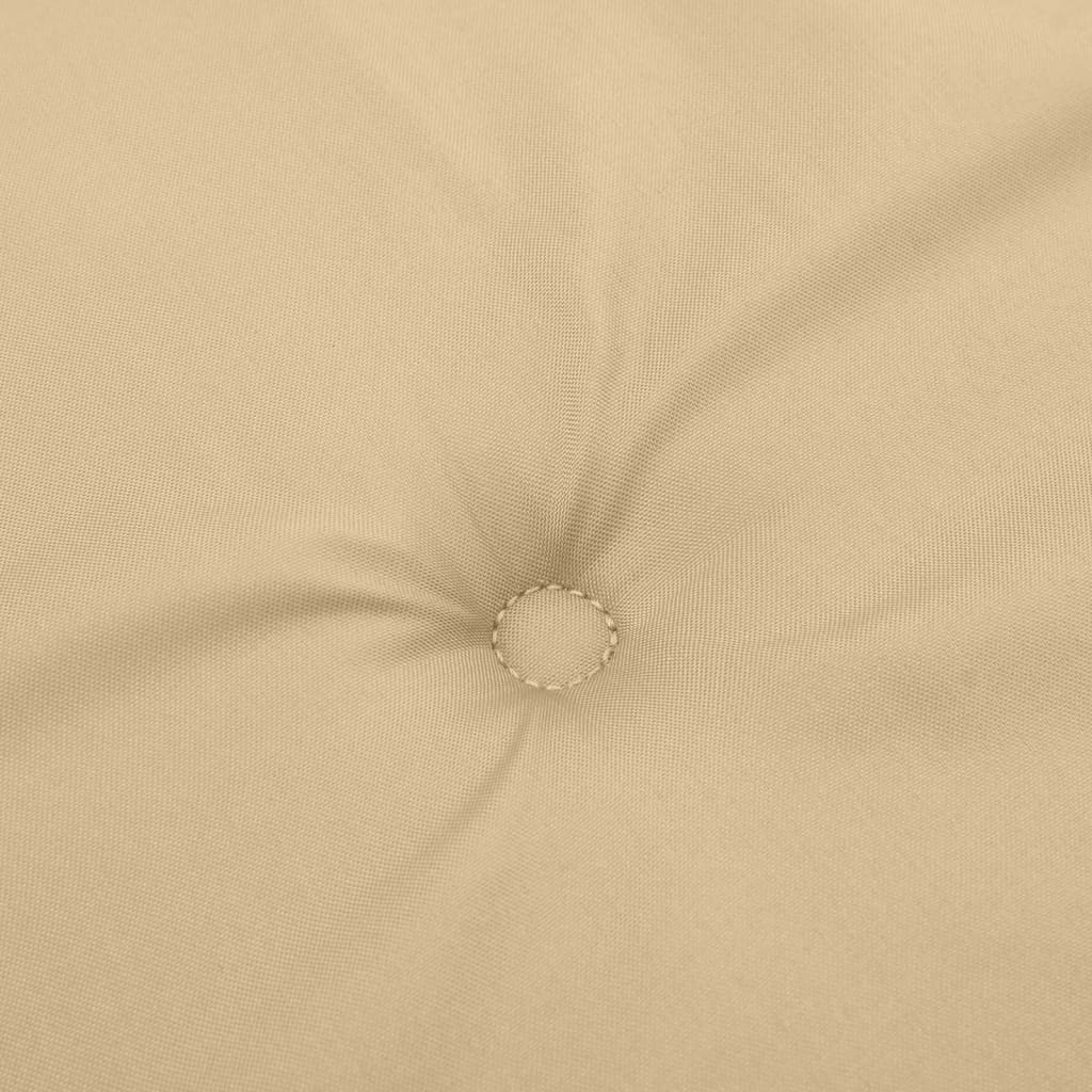 Stolputer Med Lav Rygg 6 Stk Melert Beige 100X50X4 Cm Stoff