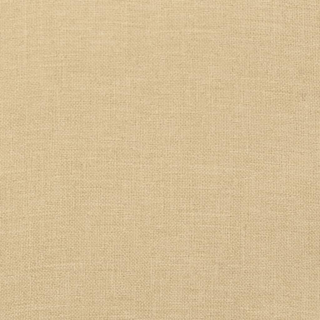Stolputer Med Lav Rygg 6 Stk Melert Beige 100X50X4 Cm Stoff
