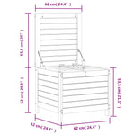 Hagefotskammel 62X63,5X53,5 Cm Heltre Furu