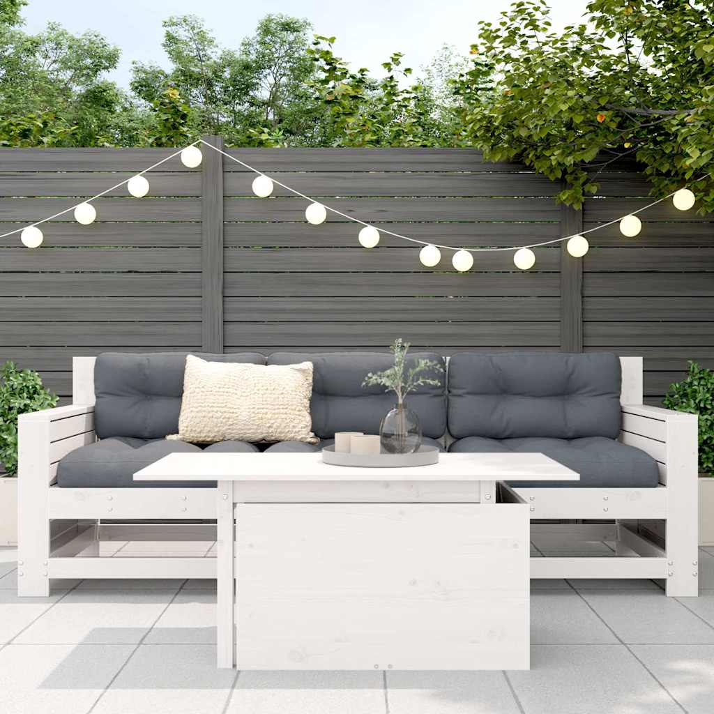 Hagebord Hvit 100X50X75 Cm Heltre Furu