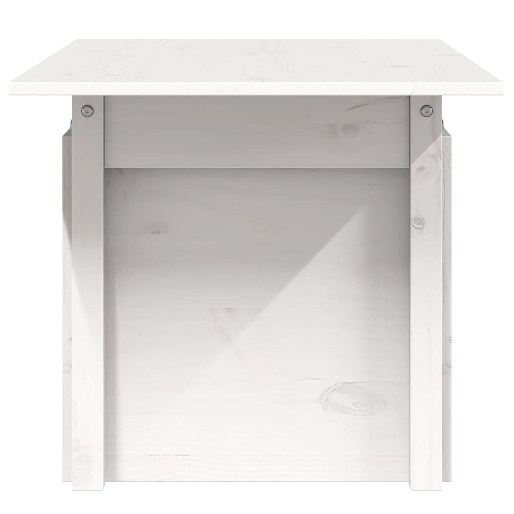 Hagebord Hvit 100X50X75 Cm Heltre Furu