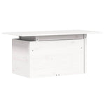 Hagebord Hvit 100X50X75 Cm Heltre Furu