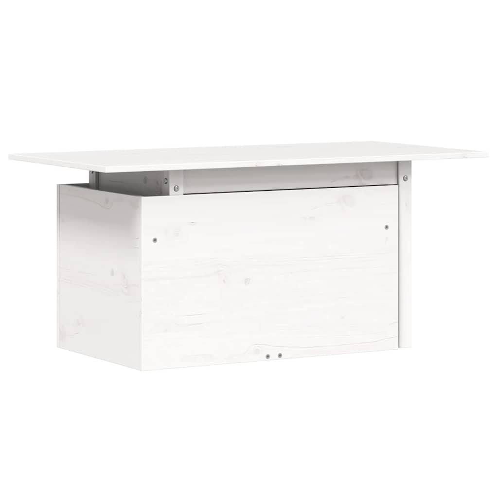 Hagebord Hvit 100X50X75 Cm Heltre Furu