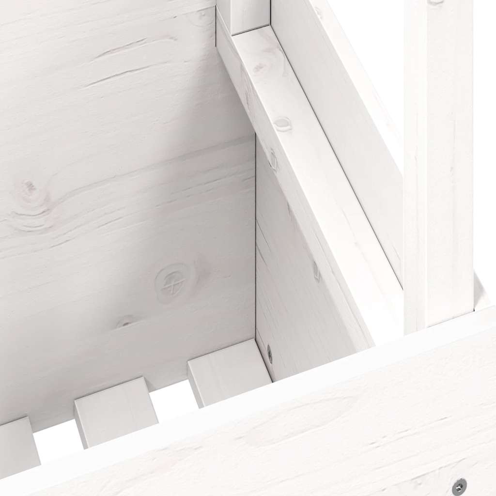 Hagebord Hvit 100X50X75 Cm Heltre Furu