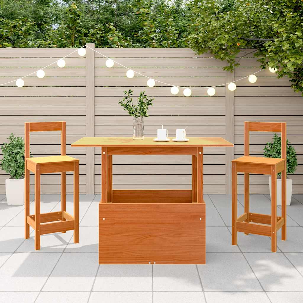 Hagebord Voksbrun 100X50X75 Cm Heltre Furu