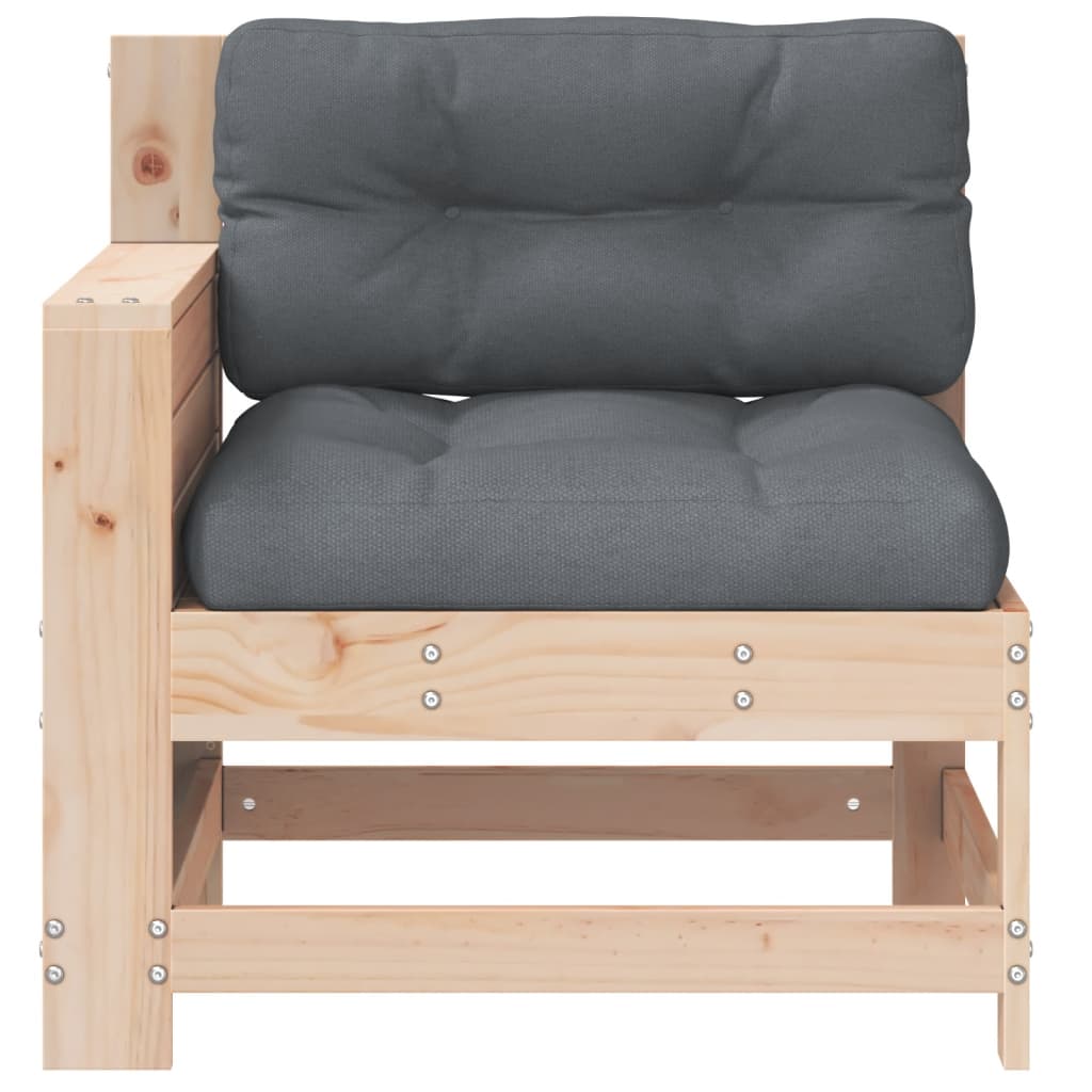 Hagesofa Med Armlene Og Pute Heltre Furu
