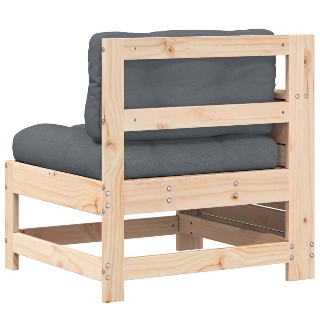 Hagesofa Med Armlene Og Pute Heltre Furu
