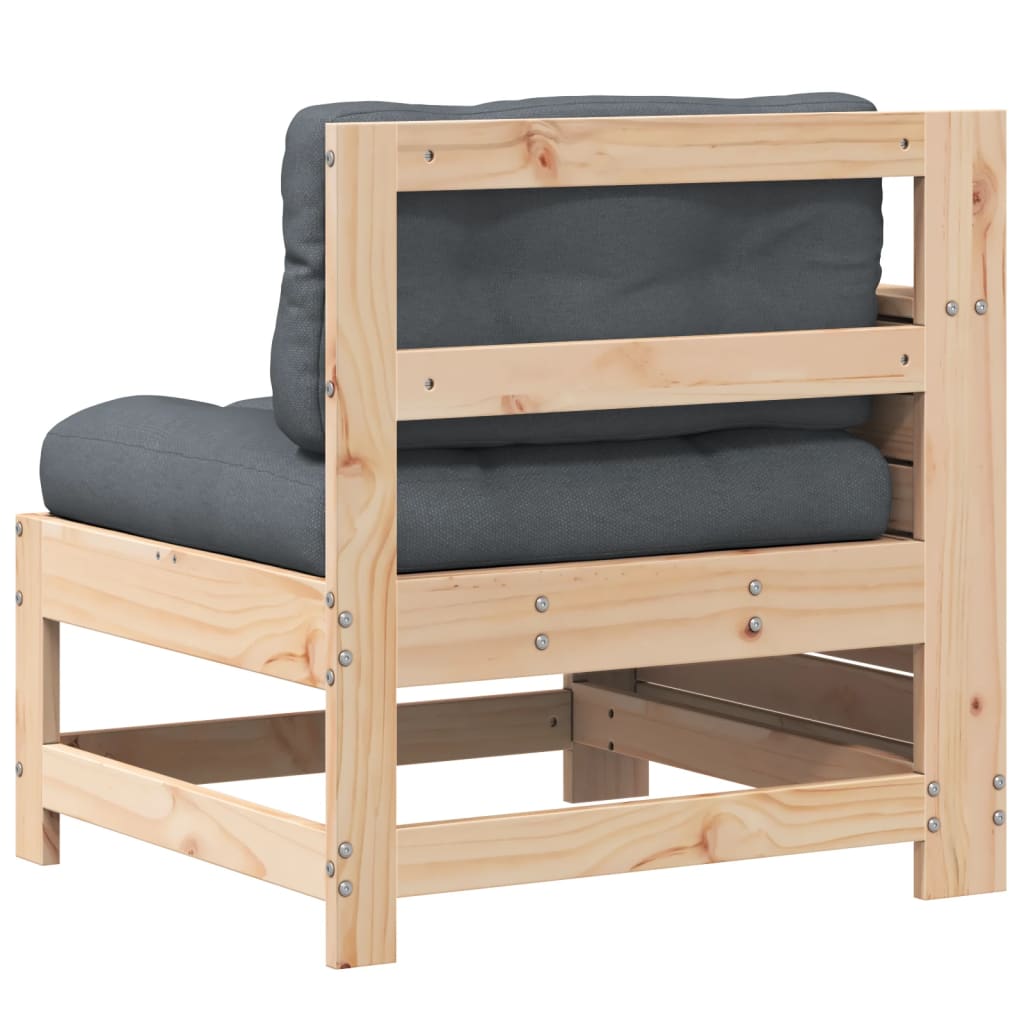 Hagesofa Med Armlene Og Pute Heltre Furu