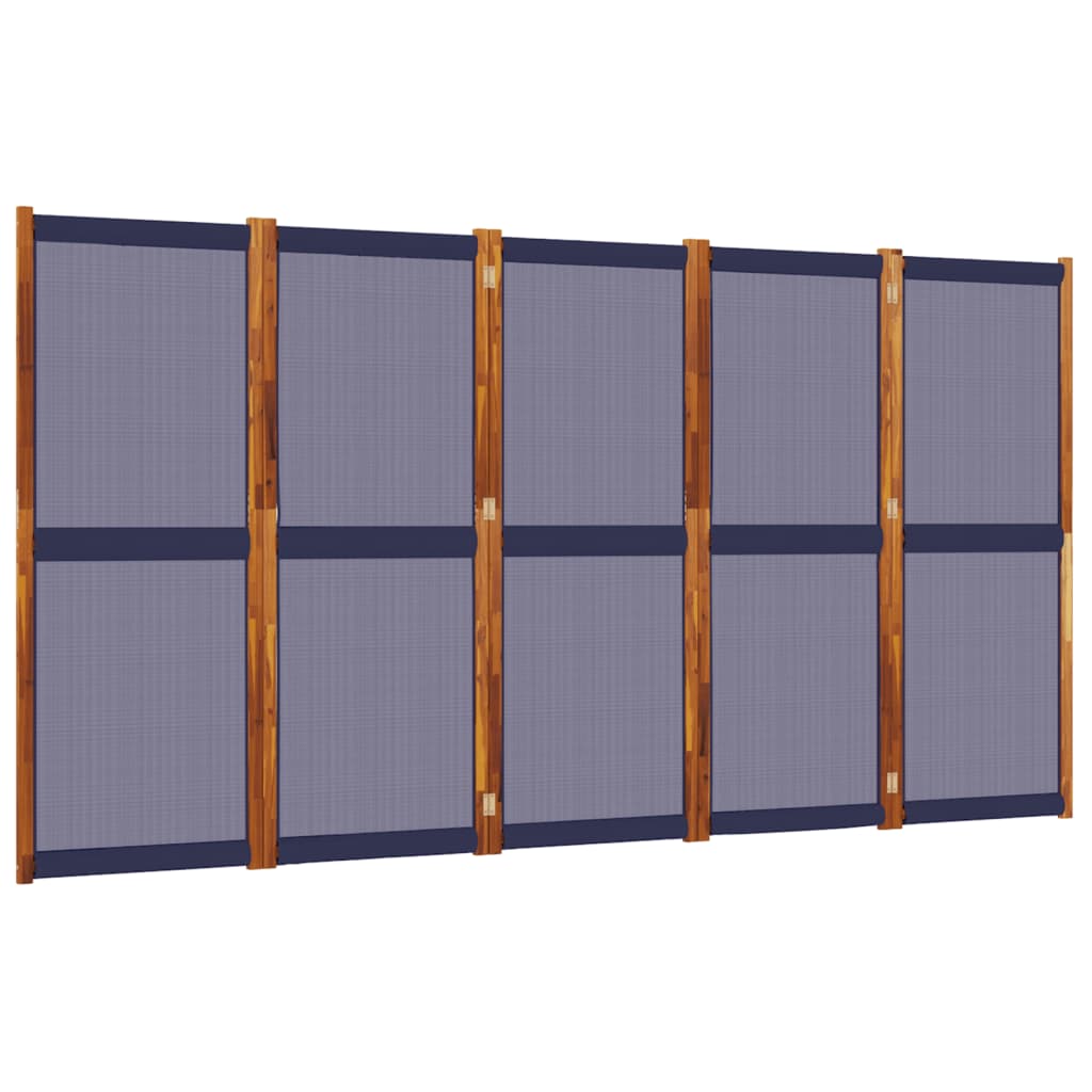 Romdeler 5 Paneler Mørkeblå 350X180 Cm