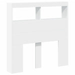 Hodegavl Skap Med Led Hvit 100X17X102 Cm
