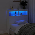 Hodegavl Skap Med Led Hvit 100X17X102 Cm