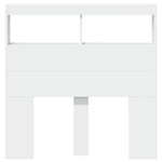 Hodegavl Skap Med Led Hvit 100X17X102 Cm