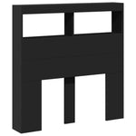 Hodegavl Skap Med Led Svart 100X17X102 Cm