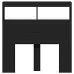 Hodegavl Skap Med Led Svart 100X17X102 Cm