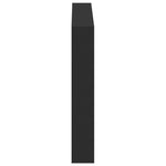 Hodegavl Skap Med Led Svart 100X17X102 Cm