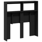 Hodegavl Skap Med Led Svart 100X17X102 Cm