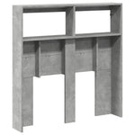 Hodegavl Skap Med Led Betonggrå 100X17X102 Cm