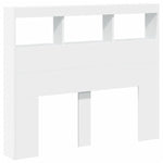 Hodegavl Skap Med Led Hvit 120X17X102 Cm