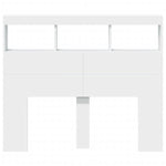 Hodegavl Skap Med Led Hvit 120X17X102 Cm