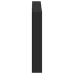 Hodegavl Skap Med Led Svart 120X17X102 Cm