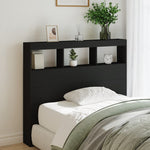 Hodegavl Skap Med Led Svart 120X17X102 Cm