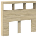 Hodegavl Skap Med Led Sonoma Eik 120X17X102 Cm