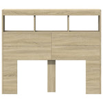 Hodegavl Skap Med Led Sonoma Eik 120X17X102 Cm