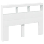Hodegavl Skap Med Led Hvit 140X17X102 Cm