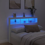 Hodegavl Skap Med Led Hvit 140X17X102 Cm