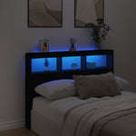Hodegavl Skap Med Led Svart 140X17X102 Cm