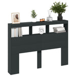 Hodegavl Skap Med Led Svart 140X17X102 Cm