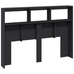 Hodegavl Skap Med Led Svart 140X17X102 Cm