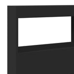 Hodegavl Skap Med Led Svart 140X17X102 Cm