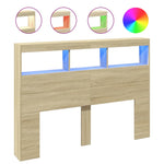 Hodegavl Skap Med Led Sonoma Eik 140X17X102 Cm
