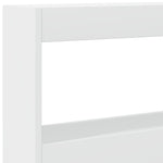 Hodegavl Skap Med Led Hvit 160X17X102 Cm