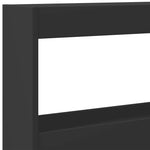 Hodegavl Skap Med Led Svart 160X17X102 Cm