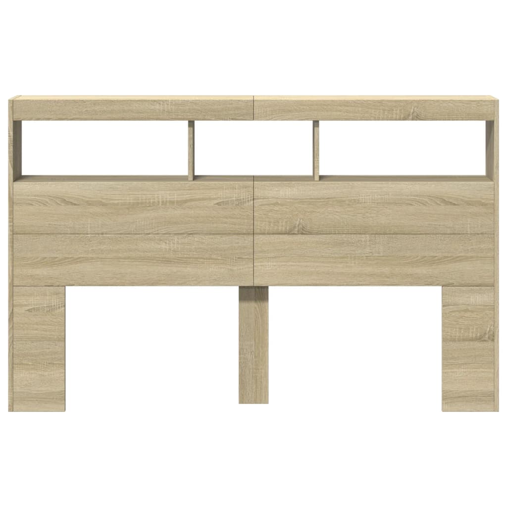 Hodegavl Skap Med Led Sonoma Eik 160X17X102 Cm