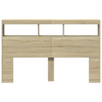 Hodegavl Skap Med Led Sonoma Eik 160X17X102 Cm