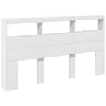 Hodegavl Skap Med Led Hvit 180X17X102 Cm