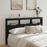 Hodegavl Skap Med Led Svart 180X17X102 Cm