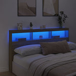 Hodegavl Skap Med Led Sonoma Eik 180X17X102 Cm