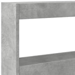 Hodegavl Skap Med Led Betonggrå 180X17X102 Cm