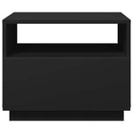 Salongbord Med Led-Lys Svart 50X49X40 Cm