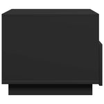 Salongbord Med Led-Lys Svart 50X49X40 Cm
