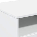 Salongbord Med Led-Lys Hvit 90X49X40 Cm