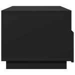 Salongbord Med Led-Lys Svart 90X49X40 Cm